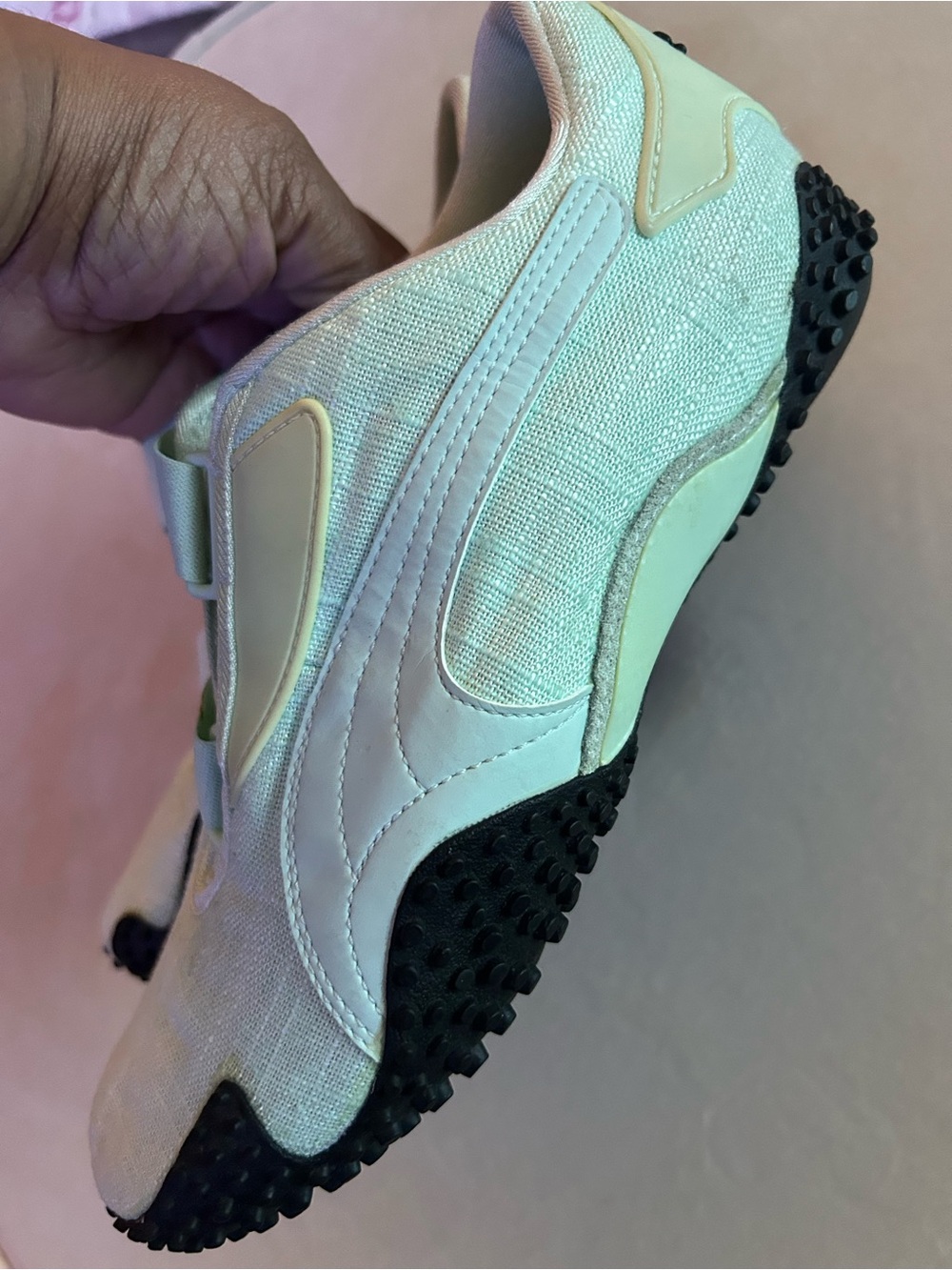 Puma Women’s Mint Green Hook-and-Loop Sneakers - Picture 6 of 8